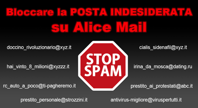 Come Bloccare Email Indesiderate Su Alice Mail Postaelettronicafacile It